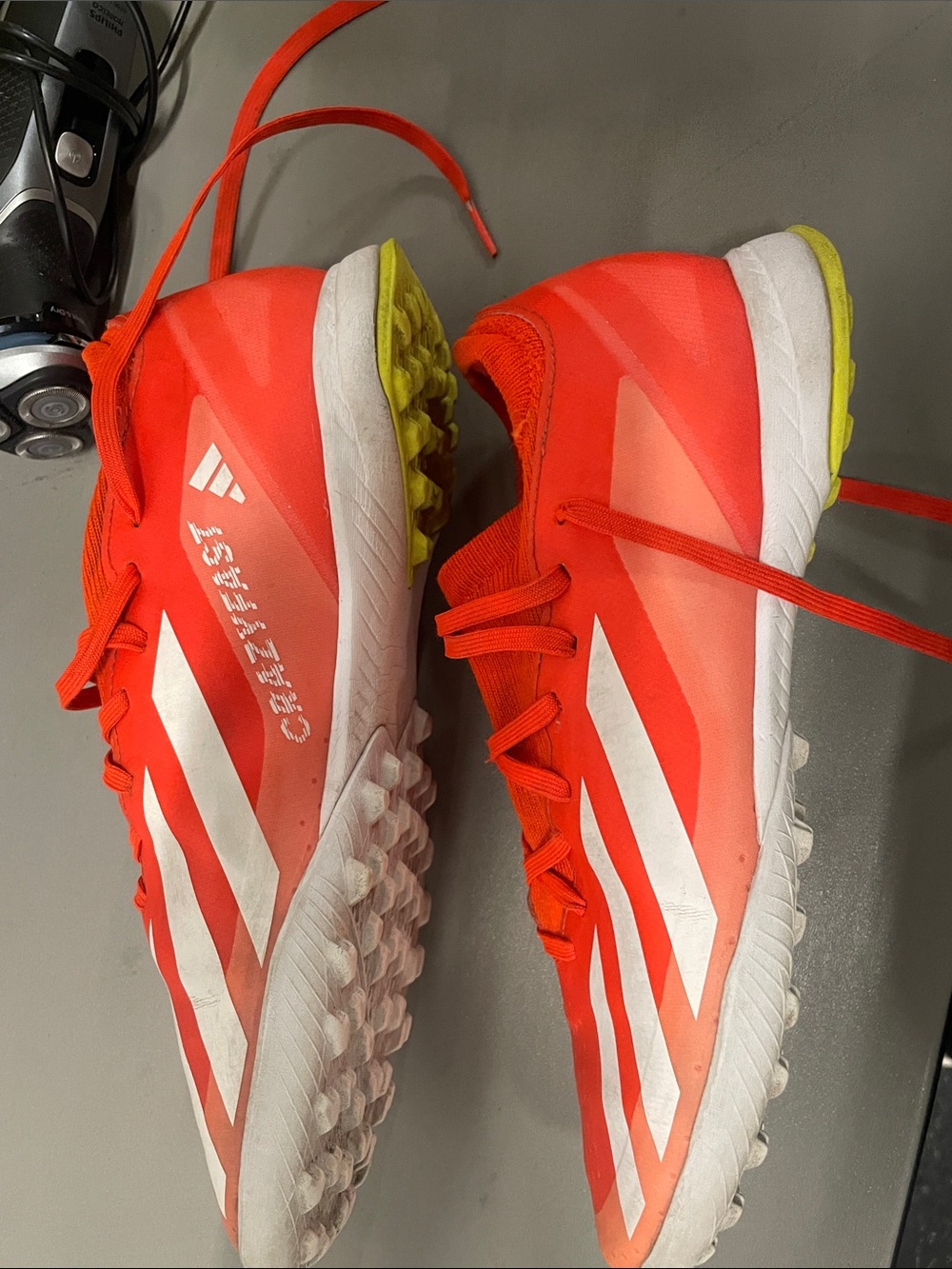 Adidas Orange-Red Soccer Turf Shoe